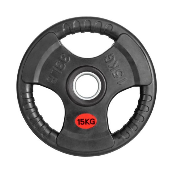 Диск обрезиненный с тройным хватом Gymmaster ANA-008 15кг