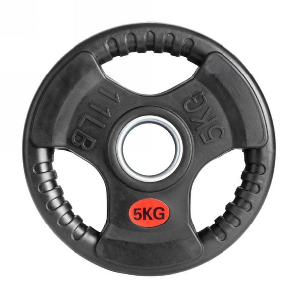 Диск обрезиненный с тройным хватом Gymmaster ANA-008 5кг