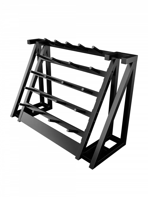 Стойка для хранения штанг для аэробики (бодипампов) Bronze Gym 190х55х128, на 20 шт.