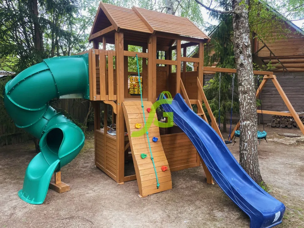 Детская игровая площадка IgraGrad Клубный домик 3 с трубой